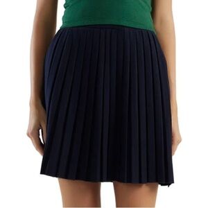 Les Tien Pleat Tennis Navy Skirt NEW NWT